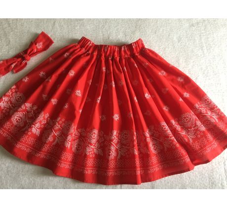 Dámska sukňa super točiaca, červená