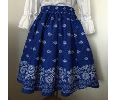 Dámska sukňa, obvod 3m, modrá