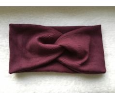 Rebrovaná čelenka s prekrížením ostružinová, 48cm