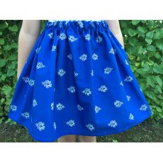 Modrá folk suknička, 5-8 rokov