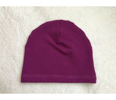 Tenká čiapka magenta, 51-53cm