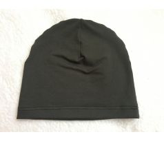 Tenká čiapka khaki, 51-53cm